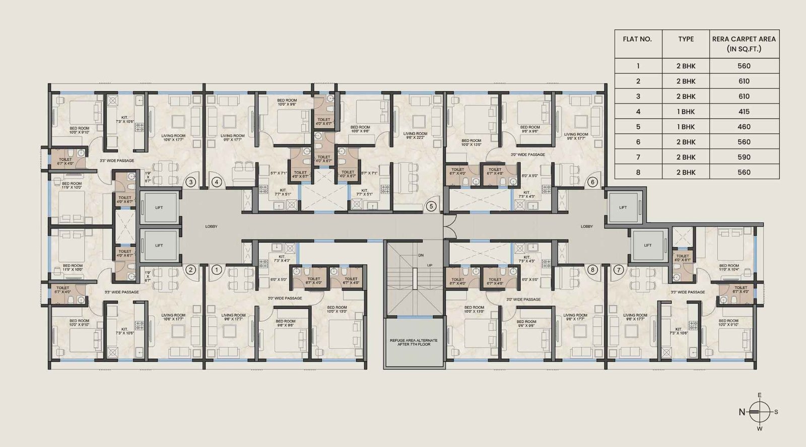 Platinum Crest-Typical-Floor-Plan
